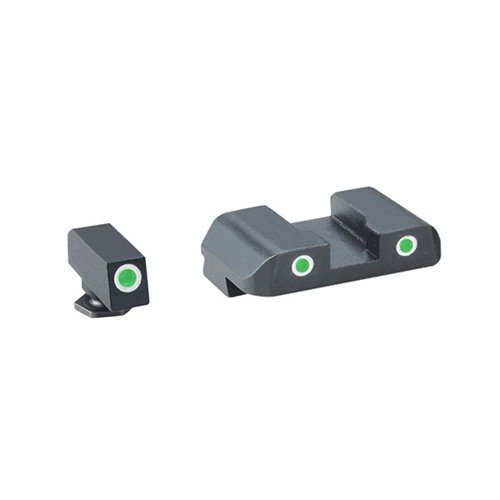 Verbessere deine Zielgenauigkeit mit den PRO TRITIUM NIGHT SIGHT SETS für Glock®! 🌟 Perfekt für schwaches Licht und schnelle Zielerfassung.