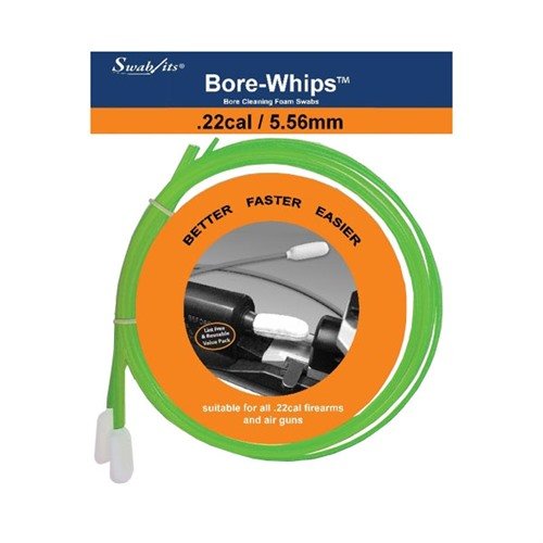 Entdecke die BORE-WHIPS von SWAB-ITS für eine präzise Reinigung deiner .22 Kaliber Waffe. 🛠️ Waschbar und wiederverwendbar für optimale Leistung!
