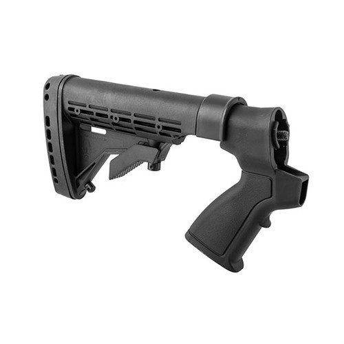 Erlebe die MOSSBERG 500 KickLite Tactical Buttstock mit patentierter Rückstoßreduzierung ⚡ für verbesserte Handhabung und Genauigkeit!