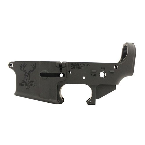 Hol dir den AR-15 Stripped Lower Receiver von STAG ARMS! 🛠️ Robustes 7075 T6 Aluminium für höchste Qualität und Leistung.