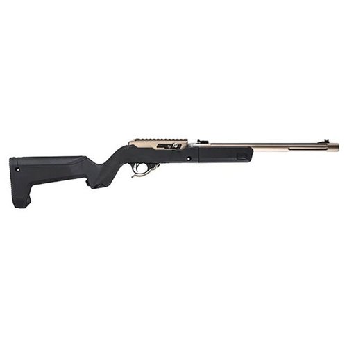 Der Magpul X-22 Backpacker Stock für die Ruger 10/22 Takedown bietet eine kompakte, ergonomische Lösung mit Stauraum für Magazine und einfacher Transportfähigkeit.