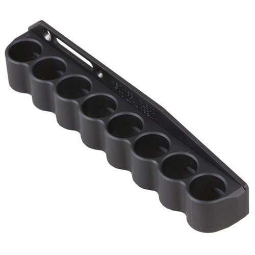 Entdecke den robusten 8-Runden Shotshell Holder von Mesa Tactical. 🚀 Ideal für Remington 870/1100/11-87. Schnelles Nachladen garantiert!