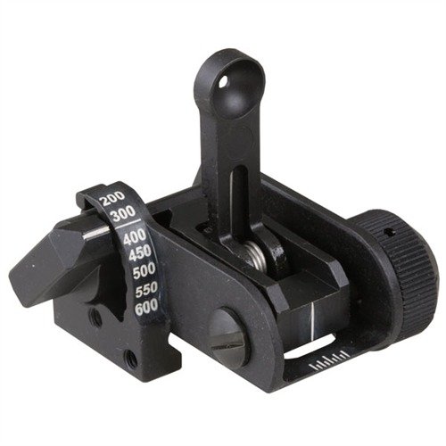 Entdecke das AR-15 USGI Backup Iron Rear Sight für präzises Zielen bis 600m. Robust, einstellbar und einfach zu bedienen! ✨