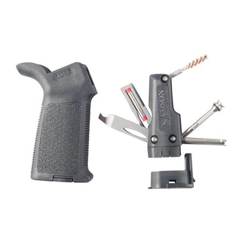 Entdecke den AR-15 MOE Grip mit Survival Tool 🛠️ für Notfälle! Kompakt, robust und perfekt für dein Gewehr – sei bereit für alles!