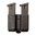 BLACKHAWK DOUBLE STACK DOUBLE MAG CASE, BLACK