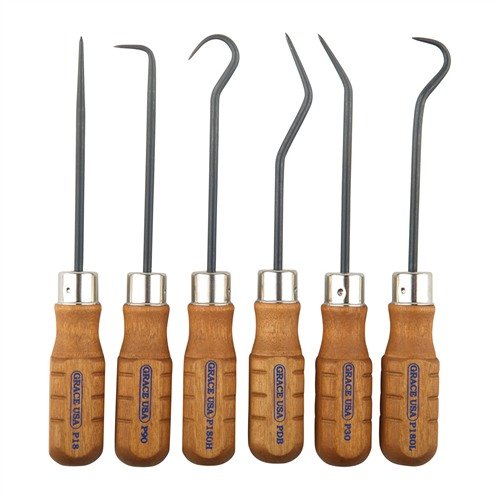 Entdecke das 6-teilige Hook and Pick Set von GRACE USA 🔧 – ideal für Gunsmiths! Robuste Materialien und langlebige Verarbeitung für jahrelangen Einsatz.