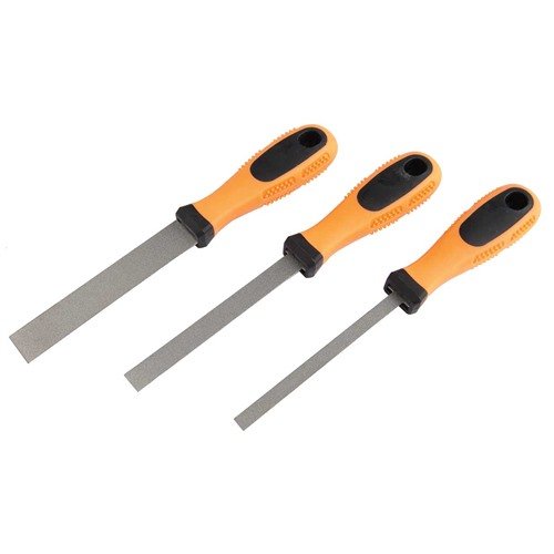Entdecke das 3-teilige Flat File Assortment von RAMRODZ INC. 🛠️ Perfekt für Metall, Holz und Polymer mit ergonomischen Griffen!