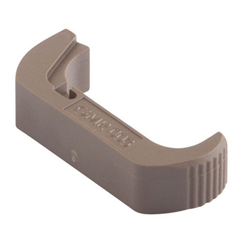 Erlebe schnelle Magazinwechsel mit dem VICKERS Glock® Extended Magazine Release! 🚀 Perfekt für Gen 4/Gen 5 Modelle in Tan.