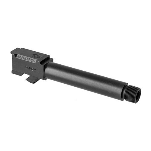 Entdecke die hochwertigen Gewindeläufe für Glock 19 von Silencerco. 🛠️ Perfekt für Gen 3 & 4, mit 1/2x28 Gewinde und schickem Design.