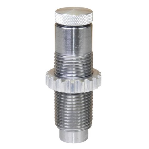 Die Lee Bottle Neck Handgun Factory Crimp Die ermöglicht dir einen starken Crimp für schwer zu bearbeitende Patronen, ohne dass eine Crimp-Rille nötig ist.