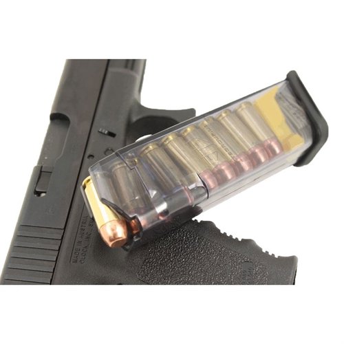 Entdecke das transparente 15-Round Magazin für Glock 22 🔍. Hohe Zuverlässigkeit und Sichtbarkeit für deine Sicherheit. Ideal für Schützen!