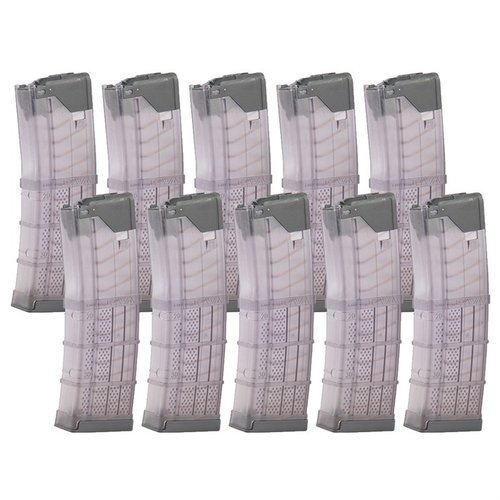 Entdecke das AR-15 L5AWM Magazin 🔥! Leicht, robust und perfekt für extreme Bedingungen. Ideal für 30 Schuss in Translucent Smoke Grey.