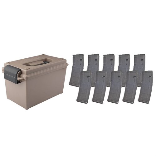 Entdecke die robuste AMMO CAN mit 10-PK 30-RD PMAGS. Ideal für sicheren Transport und Lagerung deiner Magazine. 🚀 Perfekt für AR-15!