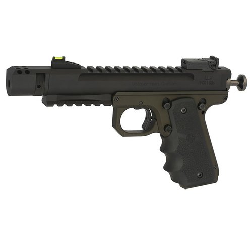 Volquartsen Scorpion .22 LR Target Pistol mit 4.5" Lauf, 🎯LLV Competition Upper, OD Green VF Target Frame und Match-Abzug. Hochpräzise Wettkampf-Randfeuerpistole.