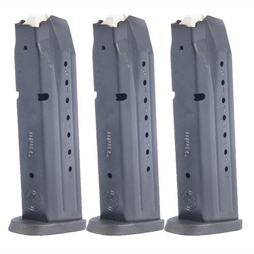 Die brandneuen Smith & Wesson M&P 9mm Magazine bieten zuverlässige 17-Runden-Kapazität, sind aus Stahl gefertigt und perfekt für deine persönliche Verteidigung.