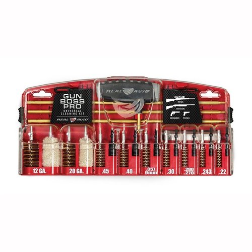 Halte deine Waffen sauber mit dem Real Avid Gun Boss Pro Universal Cleaning Kit! 🛠️ Alles, was du für die Reinigung brauchst, in einem stabilen Koffer.