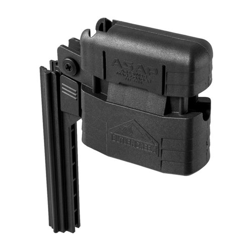 Erlebe mit dem Butler Creek ASAP Universal AR-15 Magazinlader 🚀 schnelles und einfaches Nachladen, damit du mehr Zeit beim Schießen verbringen kannst!