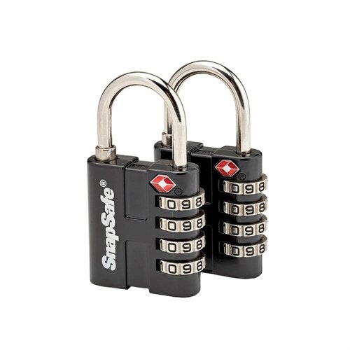 Schütze deine Sachen mit dem TSA PADLOCK 2-PACK 🔒. Robuste, 4-stellige Schlösser halten unerwünschte Besucher fern und sind TSA-zugelassen.