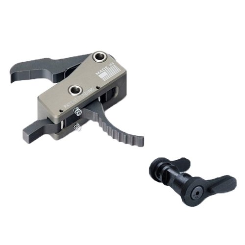 Erlebe den KE Arms AR-15 SLT-1 Curved Trigger für einen sanften Abzug und blitzschnelles Zurücksetzen! ⚡ Einfach zu installieren und langlebig.