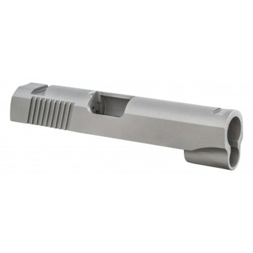 Entdecke die 1911 Commander Carry Slide mit Dovetail Sight Cuts für 9mm. 🔥 Präzise CNC-bearbeitet und perfekt für deinen Kampfgeist!