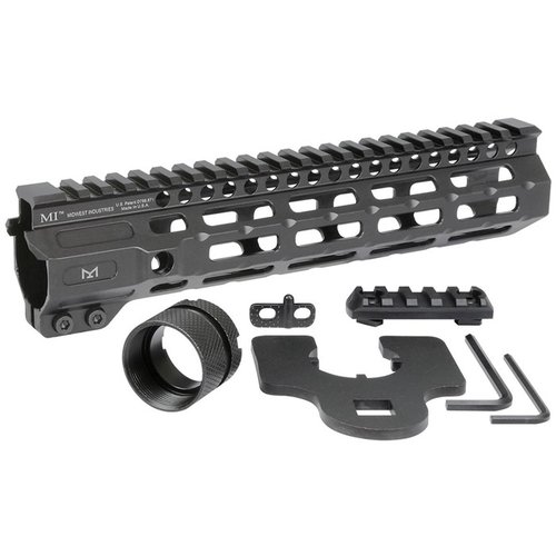 Entdecke den AR-15 Combat Handguard 🛡️! Freischwebendes M-LOK Design aus Aluminium für individuelle Anpassungen. Perfekt für dein Gewehr!