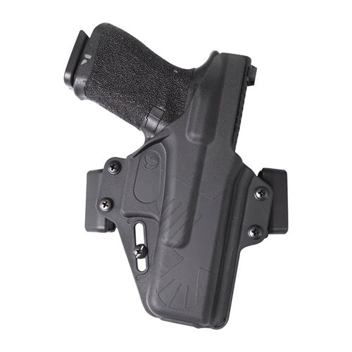 Entdecke das PERUN Holster von Raven Concealment! 🖤 Ideal für Glock 19, bietet optimale Verdeckung und Komfort für alle Tragearten.