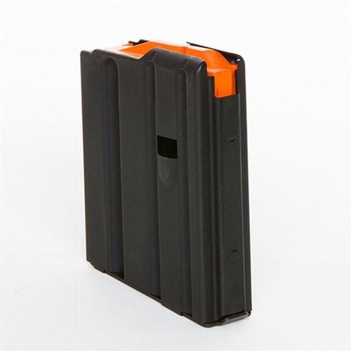 Entdecke das AR 10-Round .223 Magazin von C-PRODUCTS mit orangefarbenem Follower. Perfekt für dein AR-15! 🔥