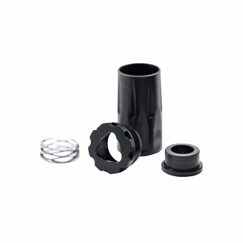 Entdecke den 9MM 3-LUG BLAST CAN von ANGSTADT ARMS! 🚀 Leitet Druckwellen effektiv weg vom Schützen und ist perfekt für Schalldämpfer.