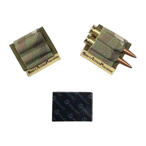 Halte zwei zusätzliche Patronen mit dem SAP Two Round Holder 🛠️ sicher bereit. Ideal für .223 und andere Kaliber. Perfekt für dein Gewehr!