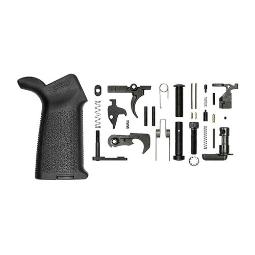 Baue dein AR-15 mit dem Aero Precision M4E1 Lower Parts Kit 🛠️! Enthält Magpul MOE Grip und alle wichtigen Teile für deinen Build.