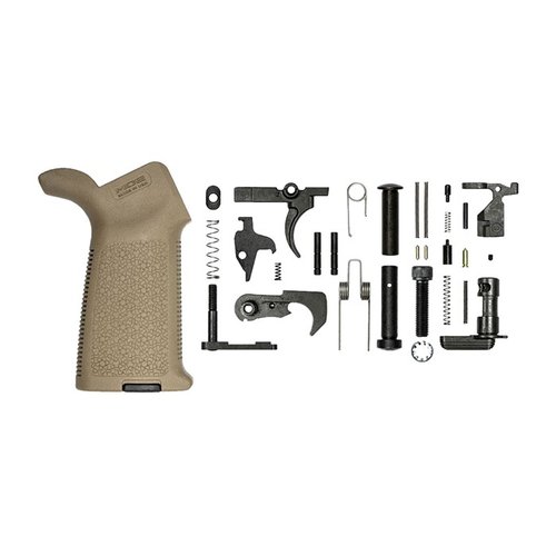 Baue dein AR-15 mit dem Aero Precision M4E1 Lower Parts Kit 🛠️! Enthält alles, was du brauchst, inklusive Magpul MOE Grip für optimale Leistung.