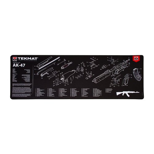 Entdecke die ULTRA 44 Gun Cleaning Mat 🛠️ von TEK MAT! Robuste, wasserdichte Matte mit klarer Anleitung für deine Waffe. Perfekt für AK-47 & mehr!