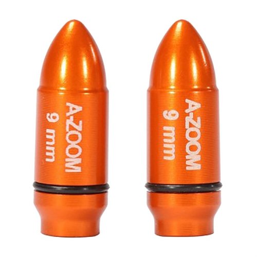 Verbessere deine Schießfähigkeiten mit den AMMO SNAP CAP Dummy Rounds 🎯 von A-ZOOM. Ideal für 9mm Luger, perfekt zum Üben und Nachladen!