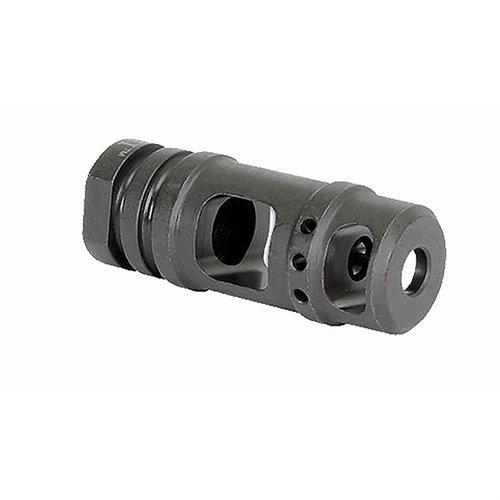 Entdecke die AR-15 TWO-CHAMBER MUZZLE BRAKE! 🎯 Reduziert Mündungshub, 100% USA, lebenslange Garantie. Ideal für dein 5,56/.223 Gewehr!