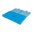 MTM CASE-GARD FLIP TOP PISTOL AMMO BOX 40 S&W-45 ACP 200 ROUND CLEAR BLUE