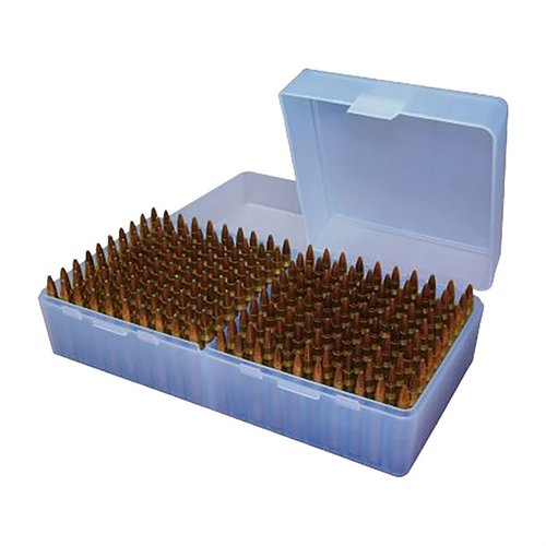 Die FLIP TOP RIFLE AMMO BOX von MTM CASE-GARD ist extrem robust, hat einen 25 Jahre haltbaren Mechanik-Scharnier und schützt deine Munition vor Auslaufen.