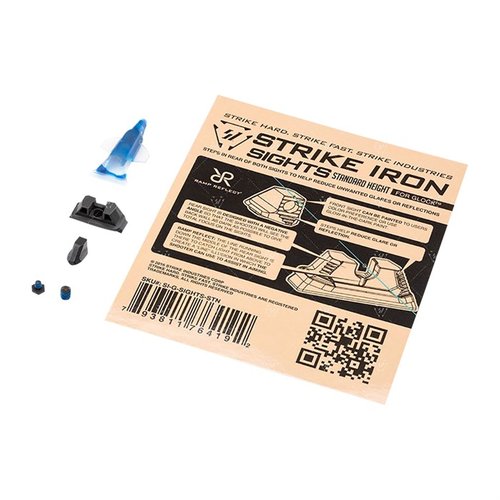 Ersetze deine Glock® Visiere mit dem Strike Industries Strike Iron Sight Set für präzises Zielen. 🎯 Perfekt für viele Glock-Modelle!