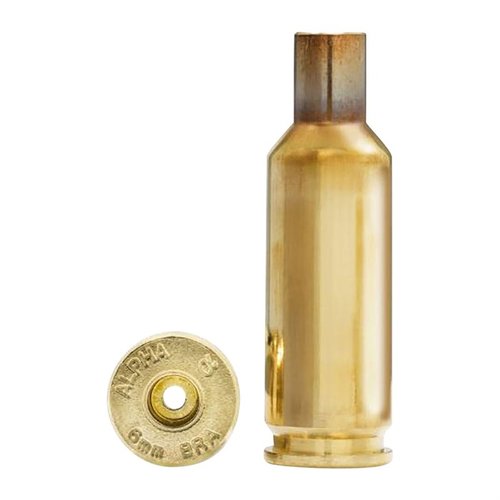 Entdecke die 6mm BRA Brass von Alpha Munitions! 🚀 Verbesserte Effizienz und Langlebigkeit für deine Patronen. Hol dir die 100er Box!