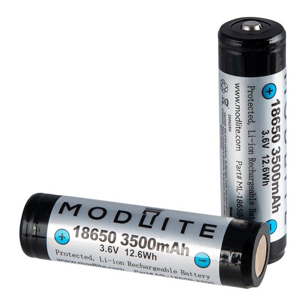 Modlite 18650 3500mAh Protected Cell (2 PACK)