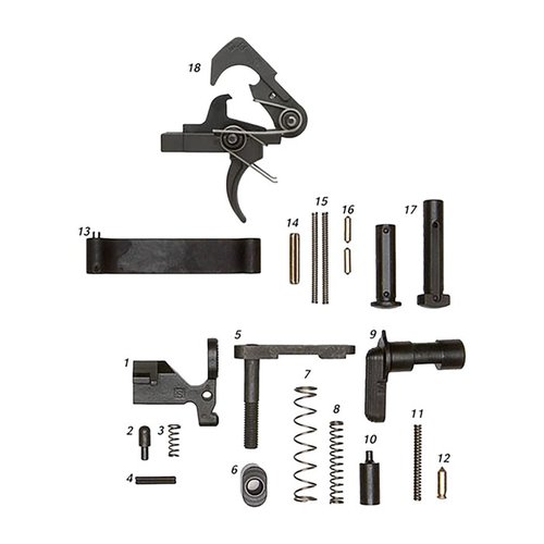 Hol dir das AR-15 Lower Parts Kit mit QMS Trigger! 🔧 Alle Teile für dein Upgrade in einem Kit. Ideal für DIY-Enthusiasten!