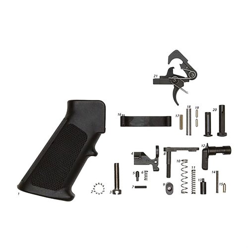 Hol dir das AR-15 Lower Parts Kit mit QMS Trigger! 🔧 Komplett mit allem, was du brauchst, um dein Gewehr aufzurüsten.