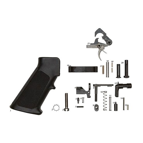 Hol dir das AR-15 LOWER PARTS KIT mit ACT Trigger! 🔧 Komplett mit allem, was du brauchst, um dein Gewehr zu optimieren. Jetzt zugreifen!