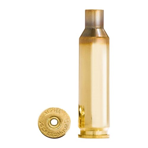 Entdecke die 25 Creedmoor Brass von Alpha Munitions! 📦 100 Hülsen mit optimierter Technologie für längere Lebensdauer. Ideal für deine Munition!
