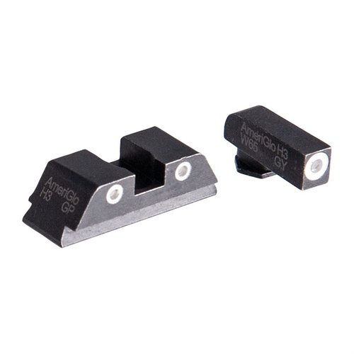 Verbessere deine Zielgenauigkeit mit den AmeriGlo Classic Night Sight Sets für Glock. 🌟 Gut sichtbare Tritium-Vials für optimale Leistung!