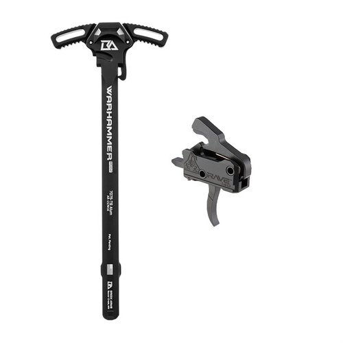Upgrade dein AR-15 mit dem RA-140 RAVE Trigger und WARHAMMER MOD2 Charging Handle für präzises Schießen und einfaches Laden! ✨