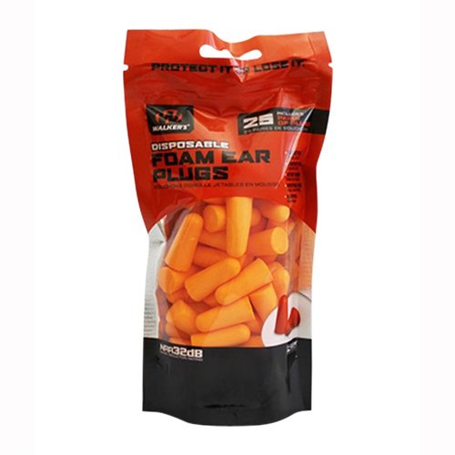 Schütze dein Gehör mit den Walkers Foam Ear Plugs 🎯! 25 dB Geräuschreduzierung und Nackenband für sicheren Halt. Ideal für den Schießstand.