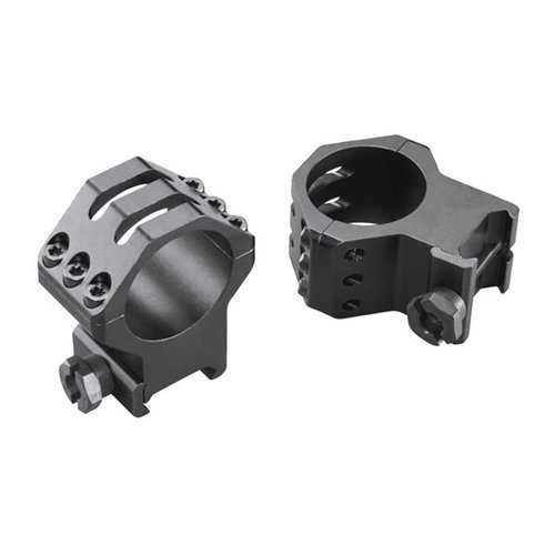 Entdecke die SIX-HOLE SKELTON RINGS von WEAVER! 🎯 Diese extra hohen 30mm Ringe bieten Stabilität und Stil für dein Zielfernrohr.