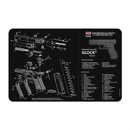 Schütze deine Glock Gen5 mit der robusten PISTOL GUN MAT 🛡️. Ideal für Reinigung und Reparatur, rutschfest und leicht zu reinigen!