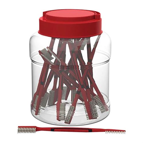 Entdecke die DUAL END NYLON CLEANING BRUSHES von Birchwood Casey! 🧼 Ergonomisches Design und sicher für empfindliche Oberflächen. Ideal für die Waffenreinigung!