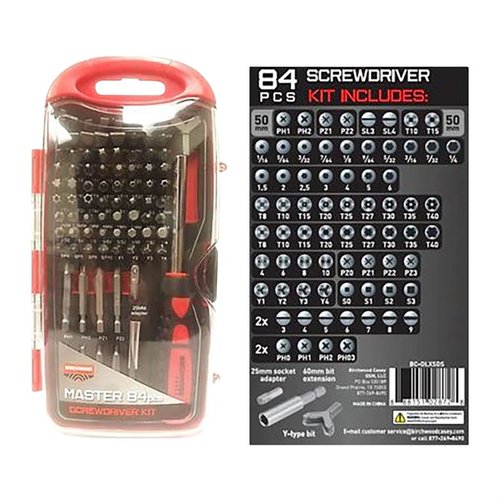 Entdecke das 84-teilige MASTER SCREWDRIVER SET von BIRCHWOOD CASEY 🛠️ – perfekt für jeden Schraubeneinsatz. Hol dir jetzt das Set!